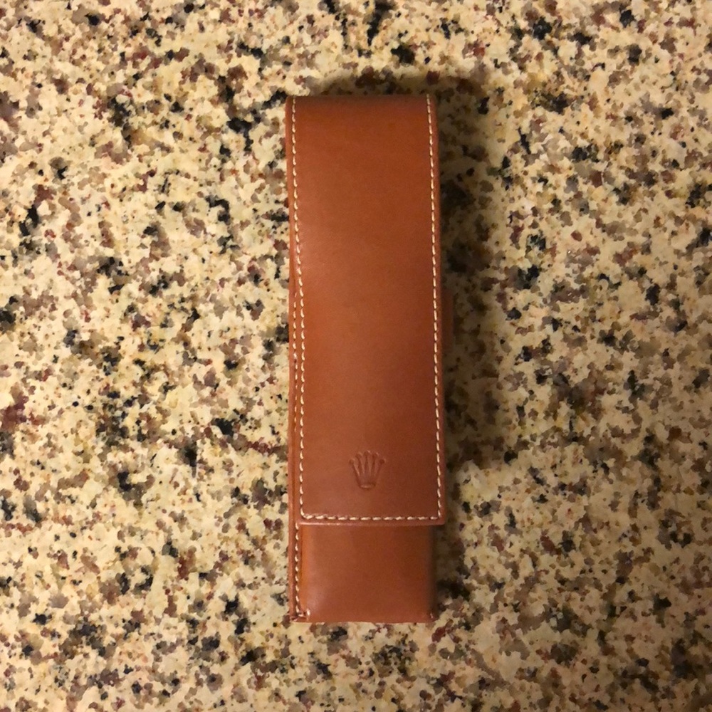 Genuine Rolex Leather Pen Case